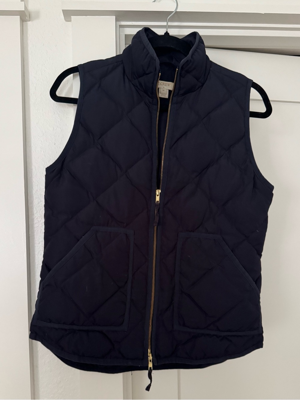 J. Crew Quilted Puffer Vest - Dark Navy